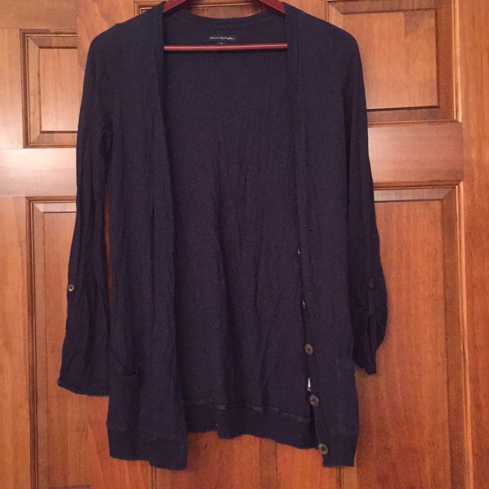 Navy Blue Cardigan